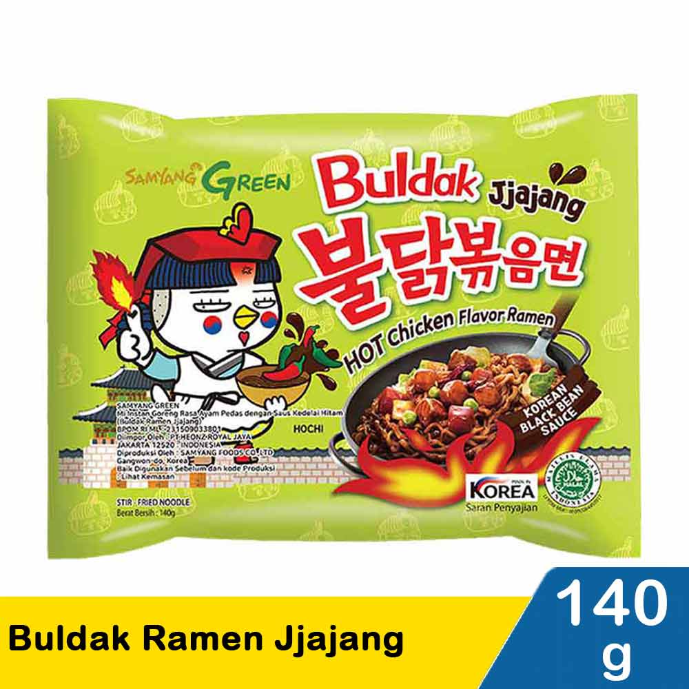 

140gr Samyang Green Buldak Jjajang Exp.Maret 2025
