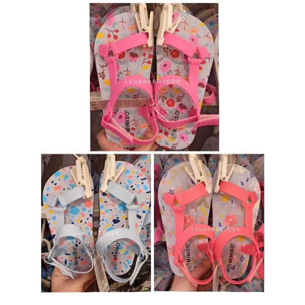 Sendal Miniso - Colorful Summer Kid's Sandals