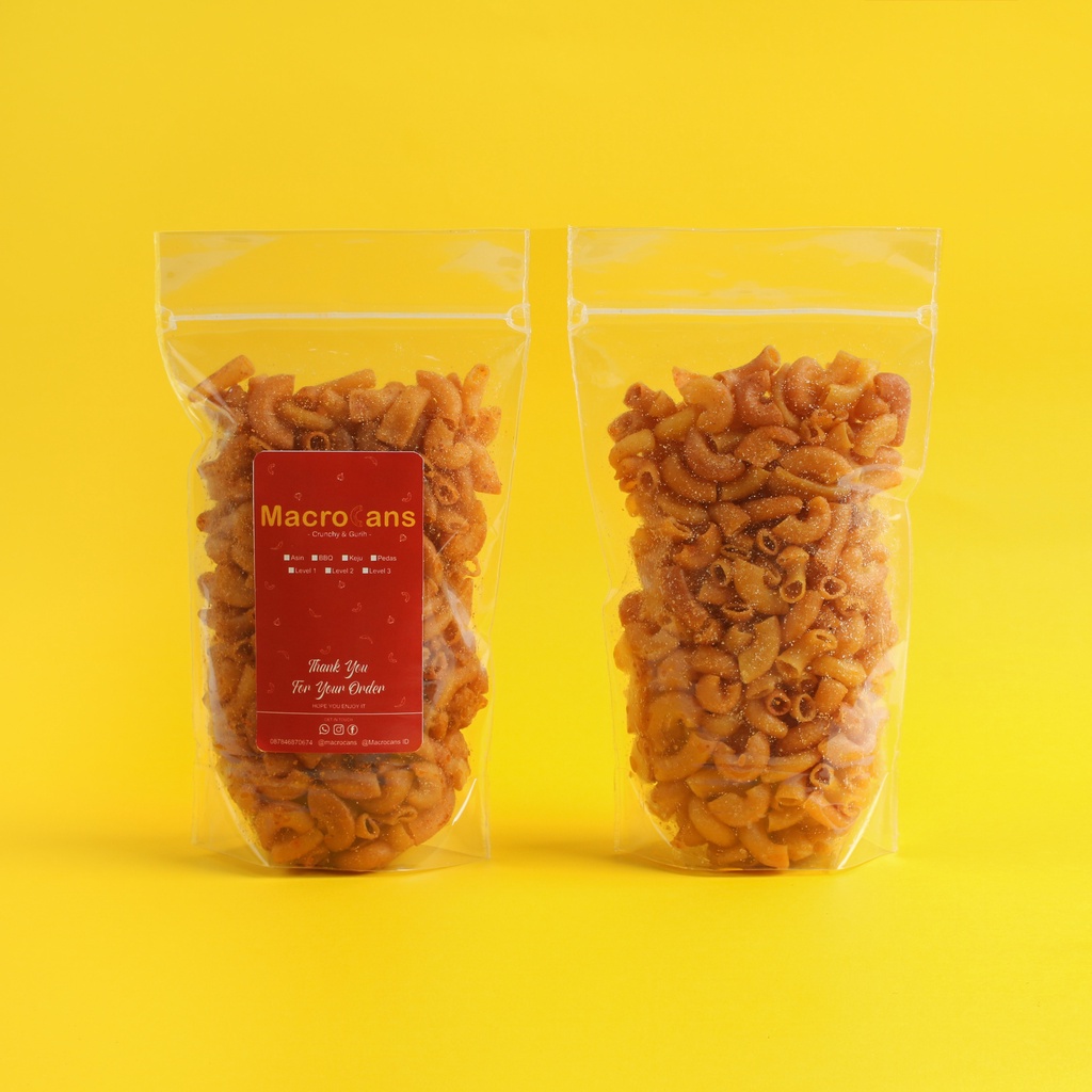 

MAKARONI RASA KEJU KEMASAN POUCH - MAKARONI PEDAS/MAKARONI PIPA/MAKARONI BANTET MURAH/CAMILAN ENAK/BASE LUMAJANG