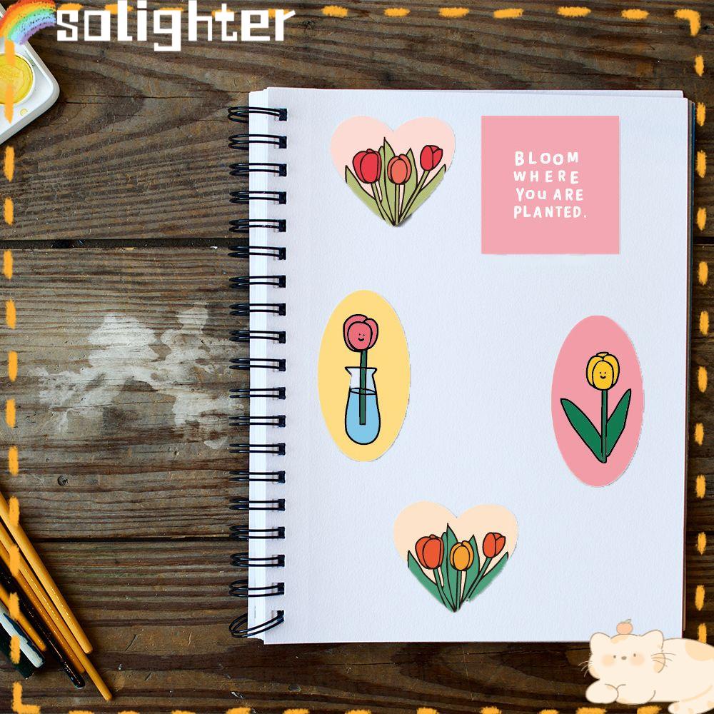 Solighter Pocket Sticker Koper Lucu Alat Tulis Scrapbooking