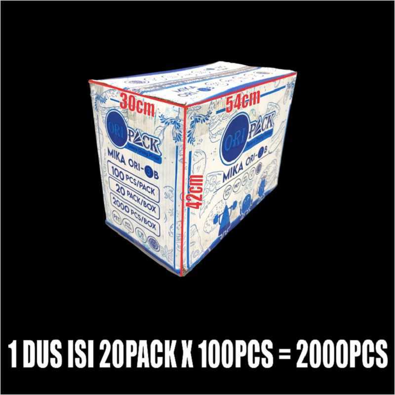 Mika Kue Tray Box Nasi Uk 3 Tempat Kemasan Jajanan Pasar Plastik Bening Murah