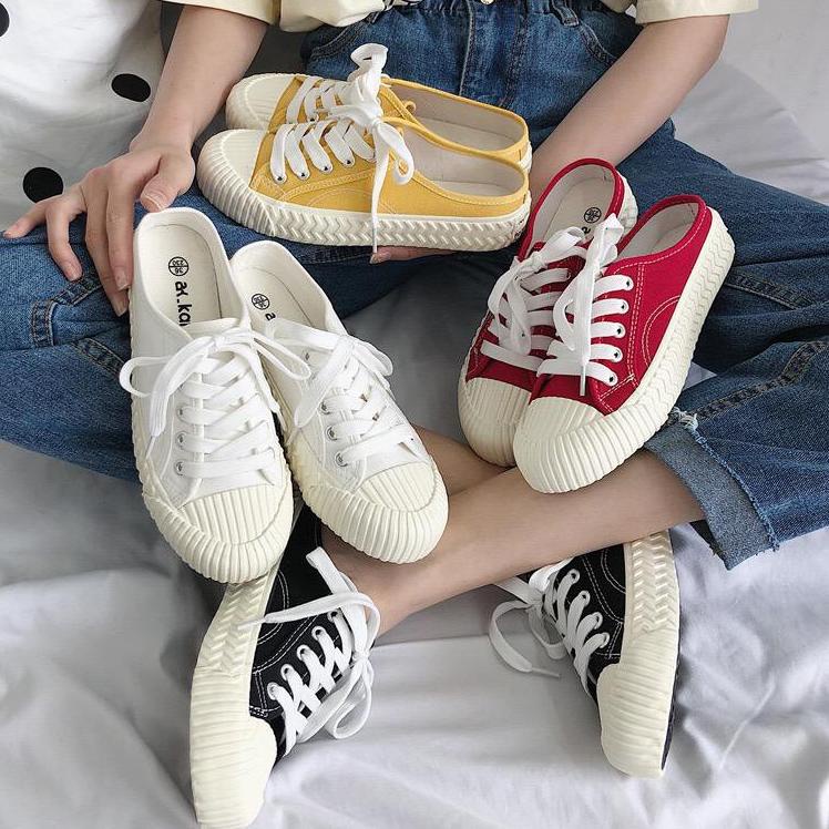 Stok Terbaru Free Box Sepatu Wanita Populer  Sepatu Wanita Korea NS8037 Sneakers Wanita Import Sepat