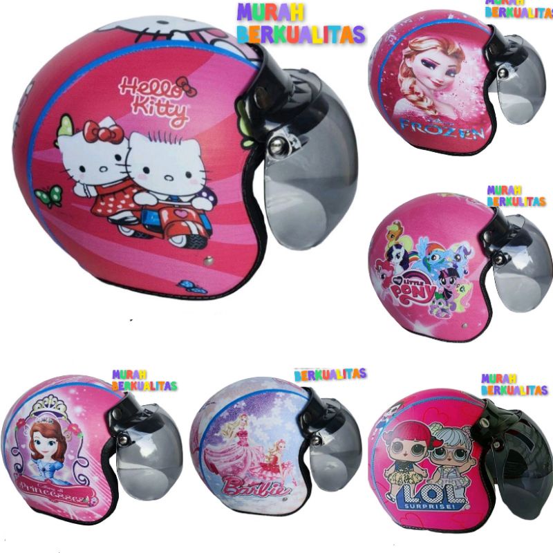 helm bogo anak cewek / bogo anak wanita