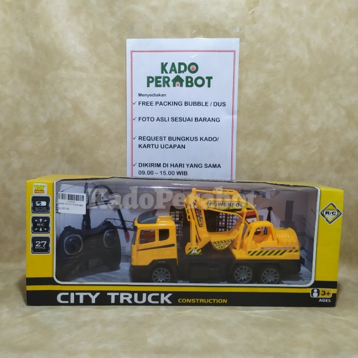 REMOTE CONTROL CITY TRUCK CONSTRUCTION KEREN-TRUK BEKO REMOTE CONTROL TERMURAH