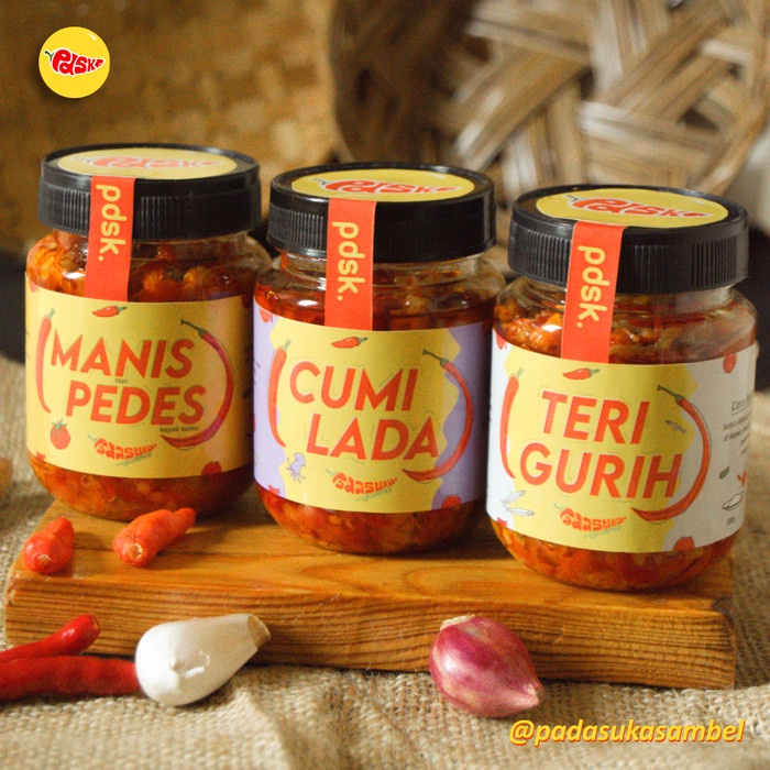 

Asa Paket Promo Murah 3 Botol Sambal Cumi Sambel Teri Sambal Manis