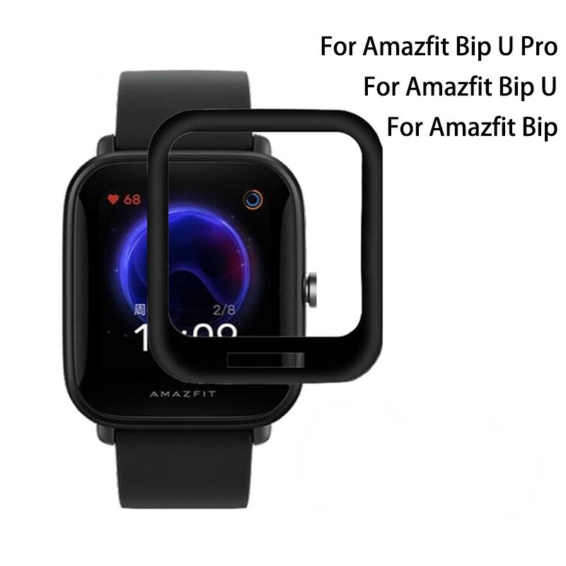 Soft Fibre Bukan Kaca Untuk Huami Amazfit Band5 6 7 Lite 1S Cover Film Pelindung Untuk Huami Amazfit Bip U Pro Pop Pro Full Screen Protector
