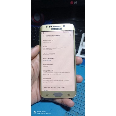 LCD Samsung S6 Edge gambar oke minus TC tengah