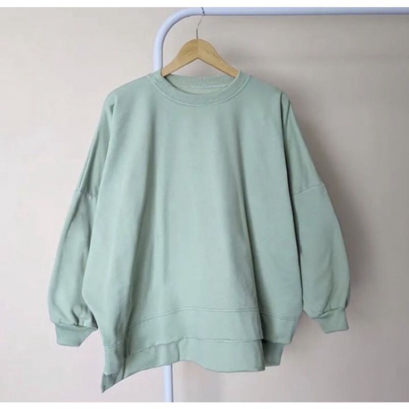 Sweater XXXL OVERSIZE Sweater Oblong Wanita Oversize Bahan Fleece