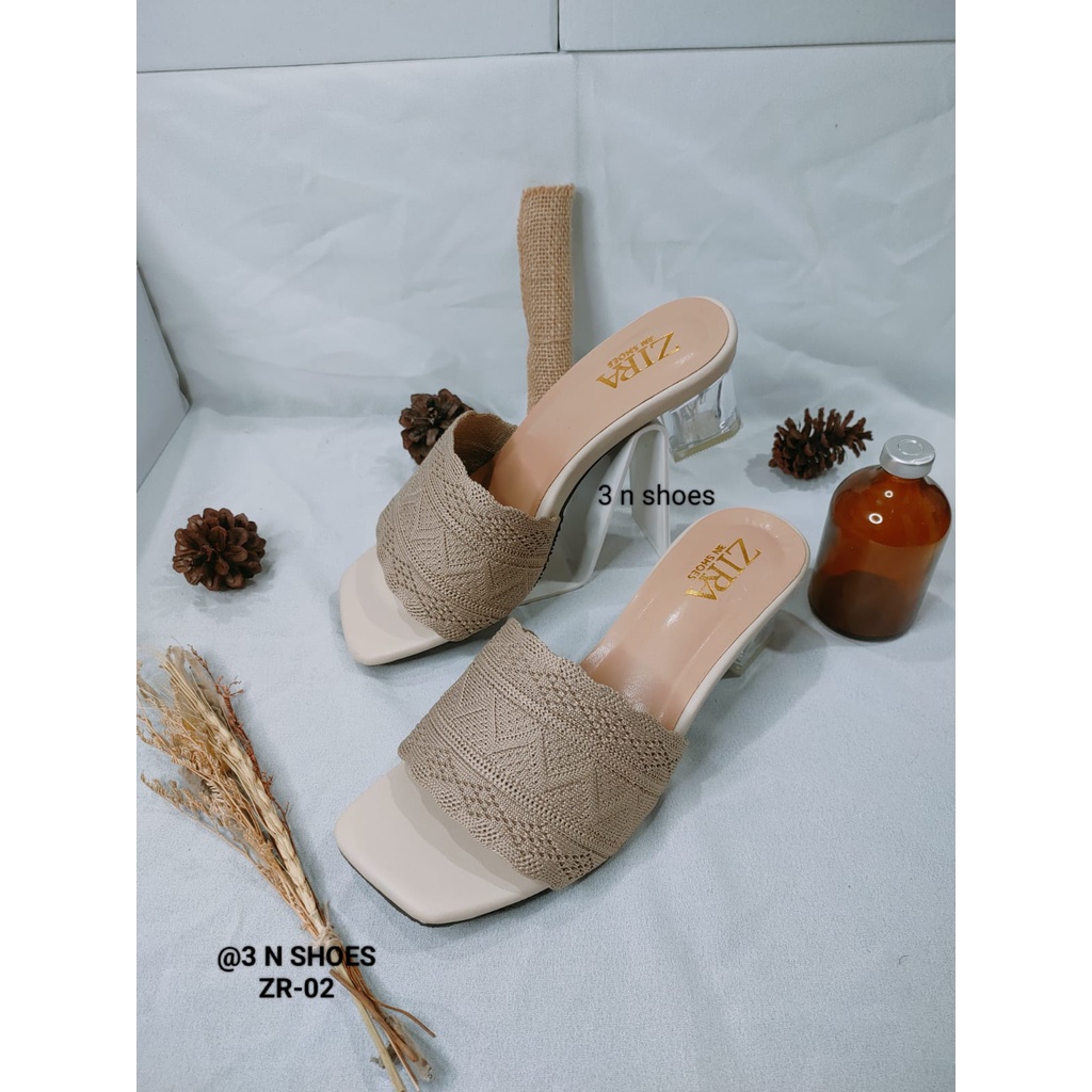 Sendal Heels Rajut Hak Kaca 5cm Terbaru Sandal buat Kondangan Wanita Kekinian  Hills Prempuan Sandal Real Pictt Sandal Pesta Sandal Cewek Dewasa Sandal hak kaca terbaru termurah ZR 02