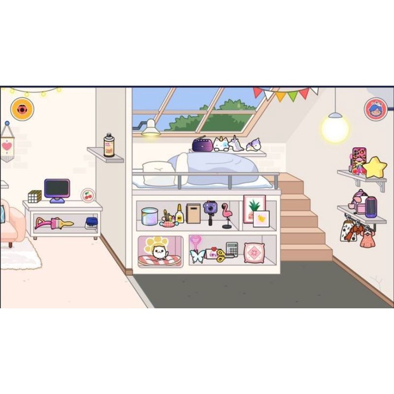 Mainan Kertas TocaBoca Mainan kertas Toca Boca Life Ruangan Toca Boca Kertas Boneka Kertas