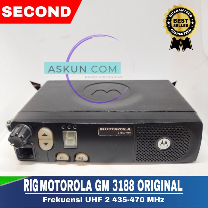 RADIO RIG MOTOROLA GM-3188 UHF2 SECOND ORIGINAL MOTOROLA