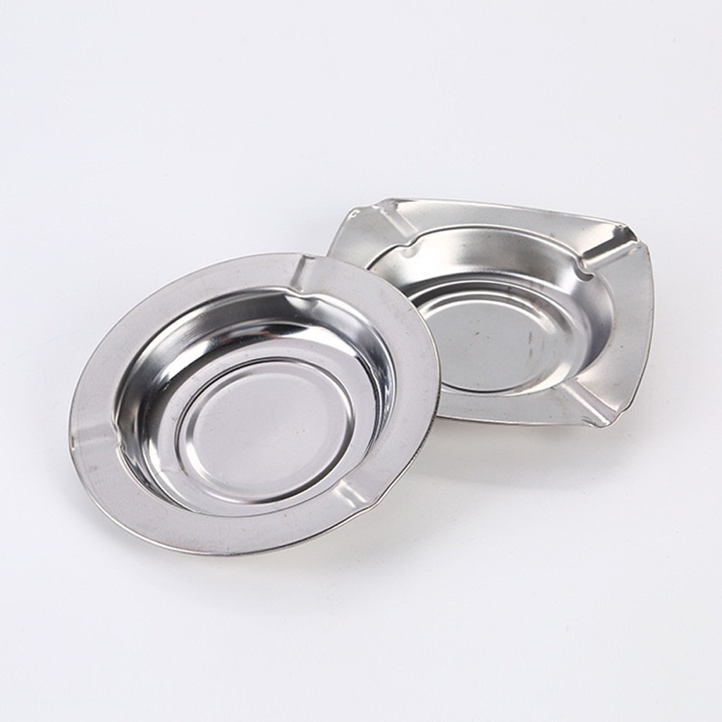 INFY - ASBAK ROKOK STAINLESS BULAT 12 CM MANGKOK ASBAK ROKOK BESI ASHTRAY CIGARETTE R863