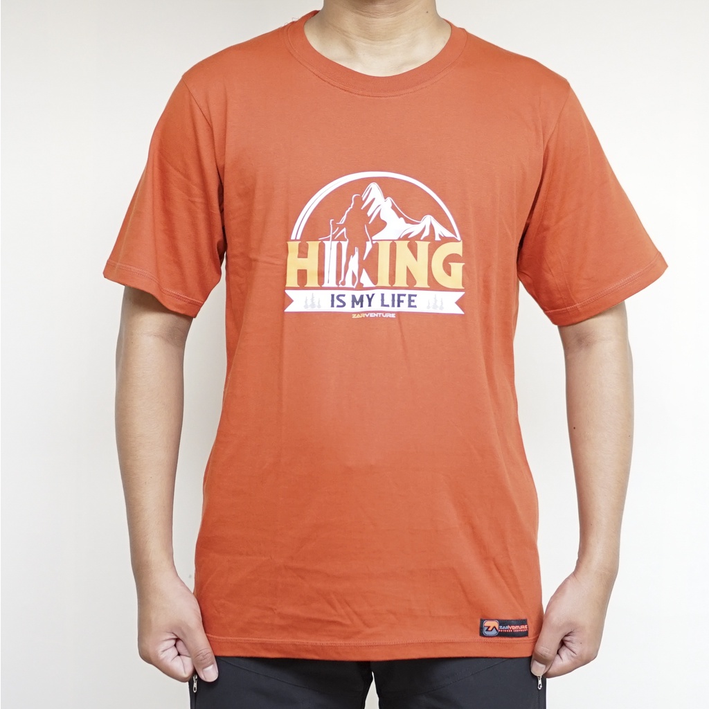kaos tshirt tema adventure hiking zarventure 1002