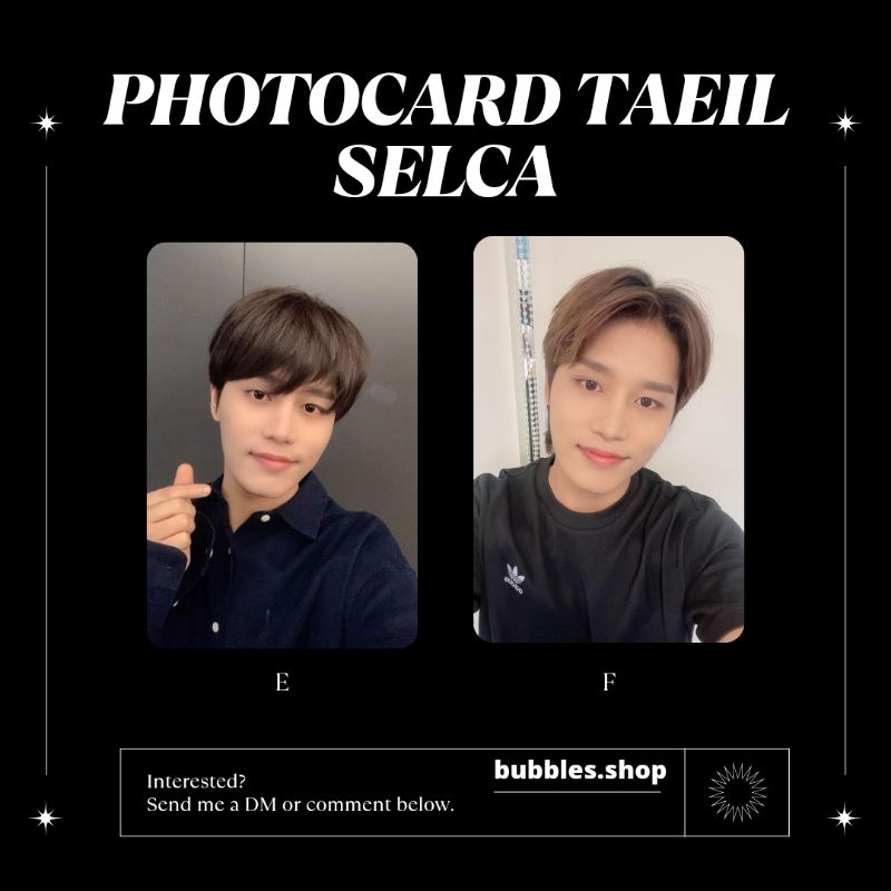 PHOTOCARD UNOFFICIAL TAEIL NCT SELCA