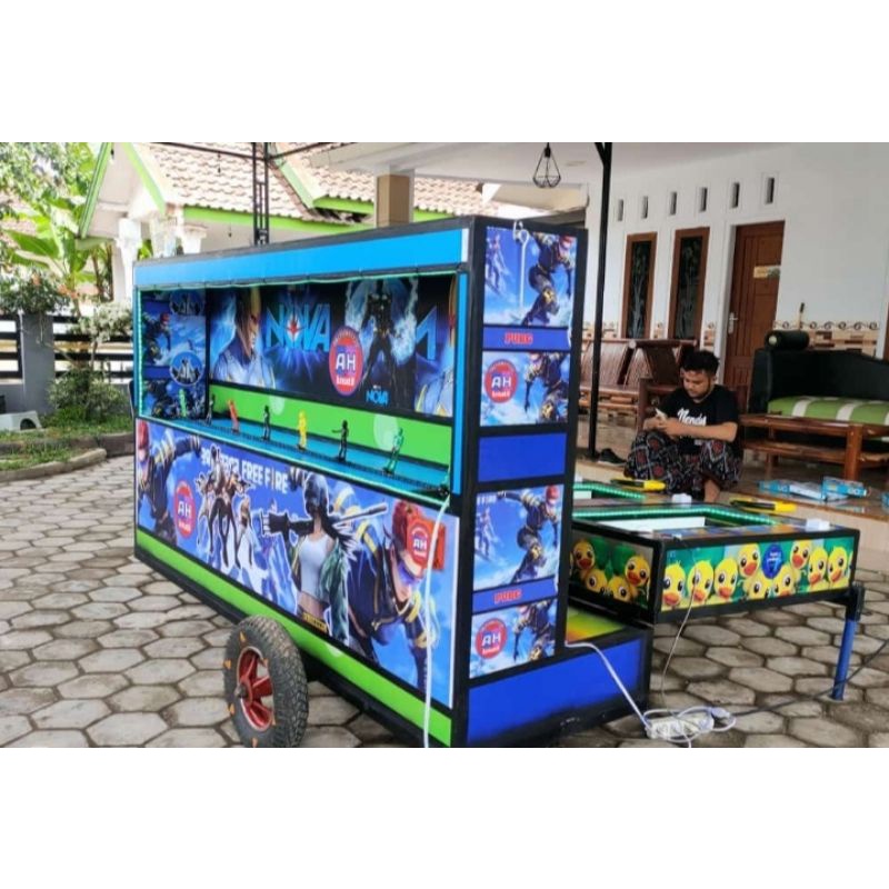 SPEED RACING+TEMBAK ROBOT JADI SATU | Mainan Pasar Malam | Mainan Rental Usaha
