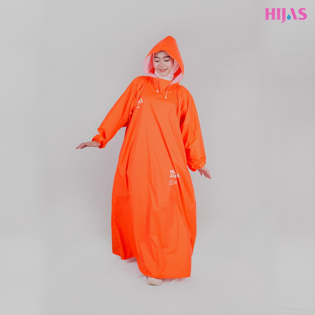 JAS HUJAN HIJAB/JAS HUJAN SYAR'I/JAS HUJAN JUMBO/JAS HUJAN GAMIS/JAS HUJAN WANITA - HIJAS WATERPROOF