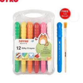 

민 Krayon Halus / Silky Crayon - Joyko S-A-12 12 Warna MURAH Terjangkau