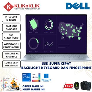 DELL XPS 13 9315 Intel Core I7 1250U 16GB 512GB SSD WUXGA IRIS XE Windows 11 Professional Ice Blue Terlaris