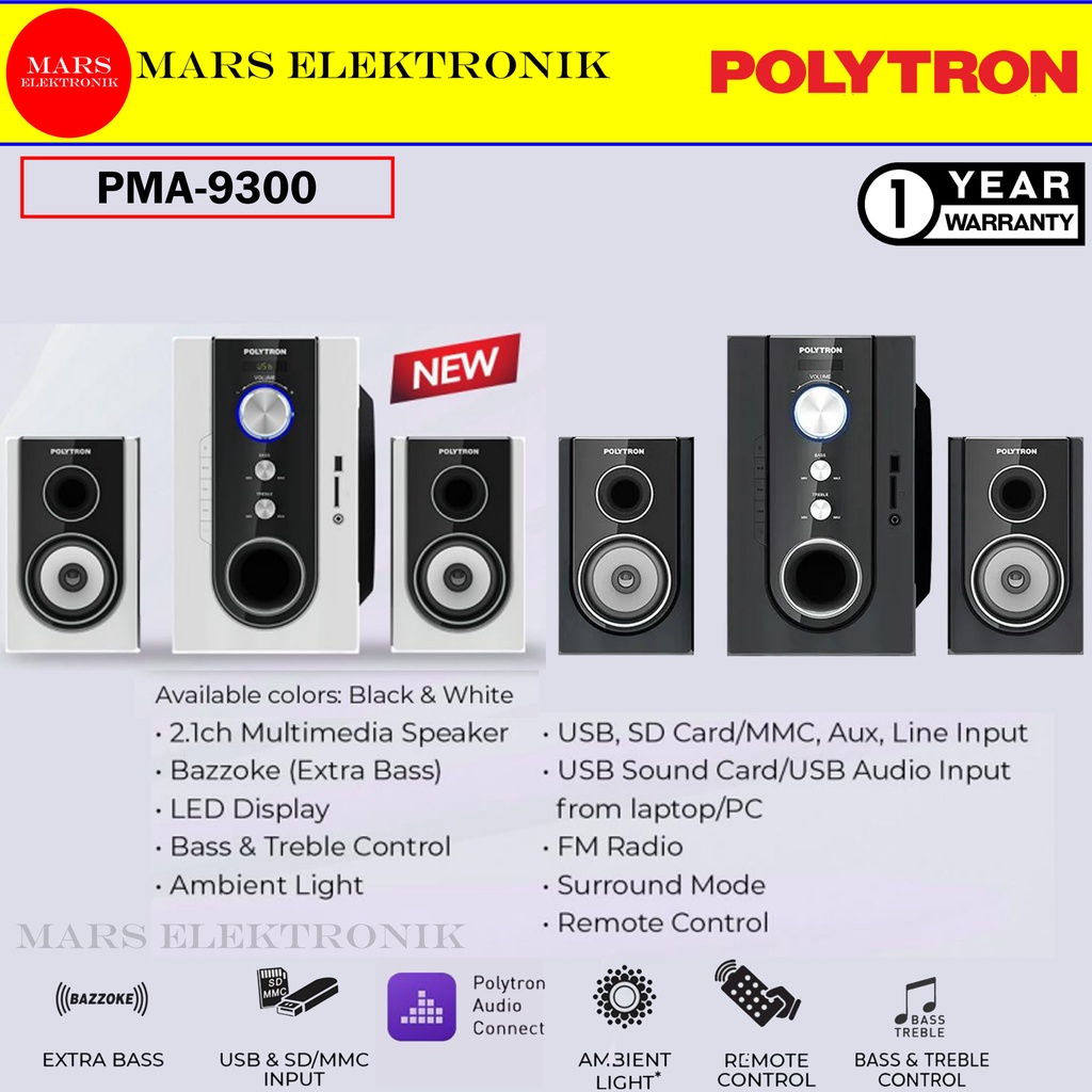 ]POLYTRON SPEAKER PMA-9310 / PMA-9320 / PMA-9321 - MULTIMEDIA  BLUETOOTH PMA 9310 / PMA 9320 / PMA 9