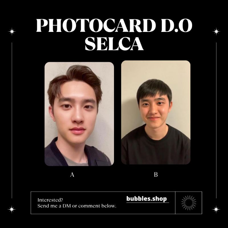 PHOTOCARD UNOFFICIAL D.O EXO SELCA