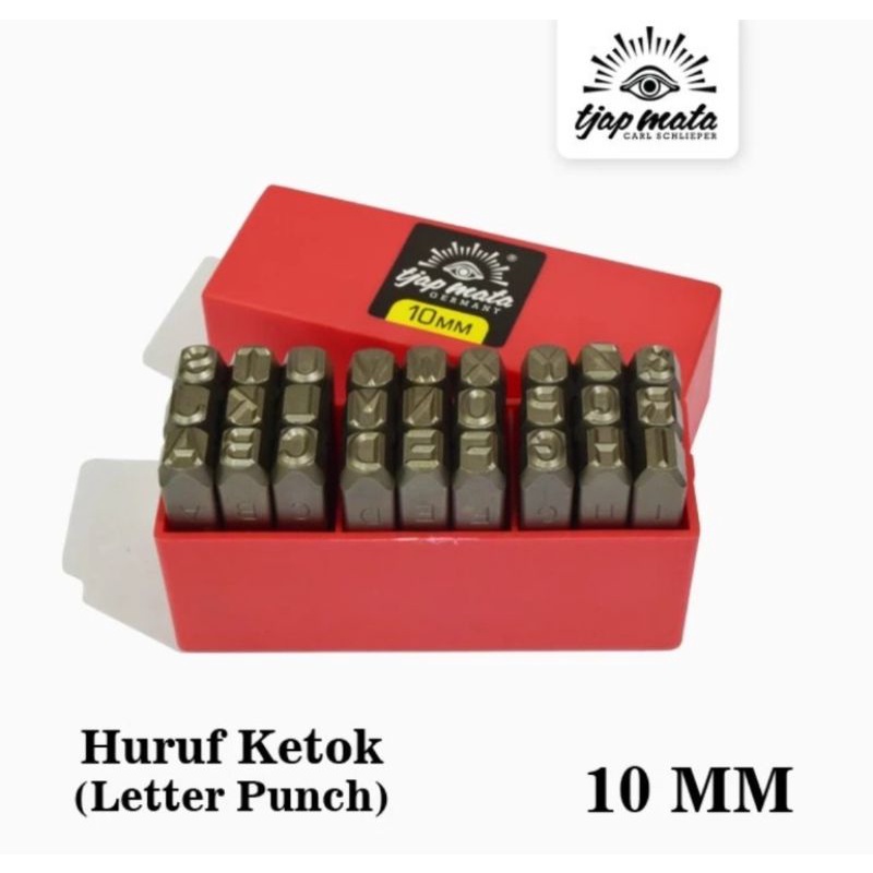 Huruf Ketok 10 mm Letter punch TJAP MATA /Ketok Huruf