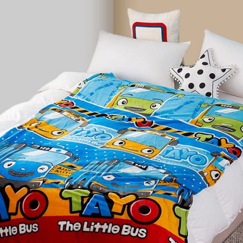 Selimut Lembut Bahan polyester Selimut Karakter Anak Selimut Dewasa Ukuran 125cm X