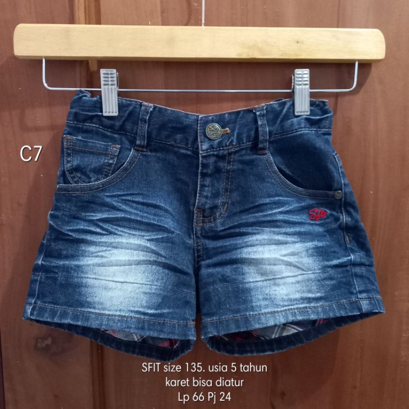 SFIT 5T-6T / LP 66 pj 24 / C7 CELANA PENDEK ANAK BRANDED SECOND