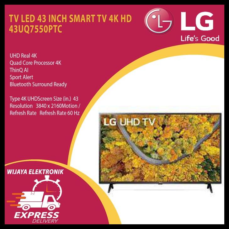 Led Lg 43Inch Smart Tv 4K 43Uq7550