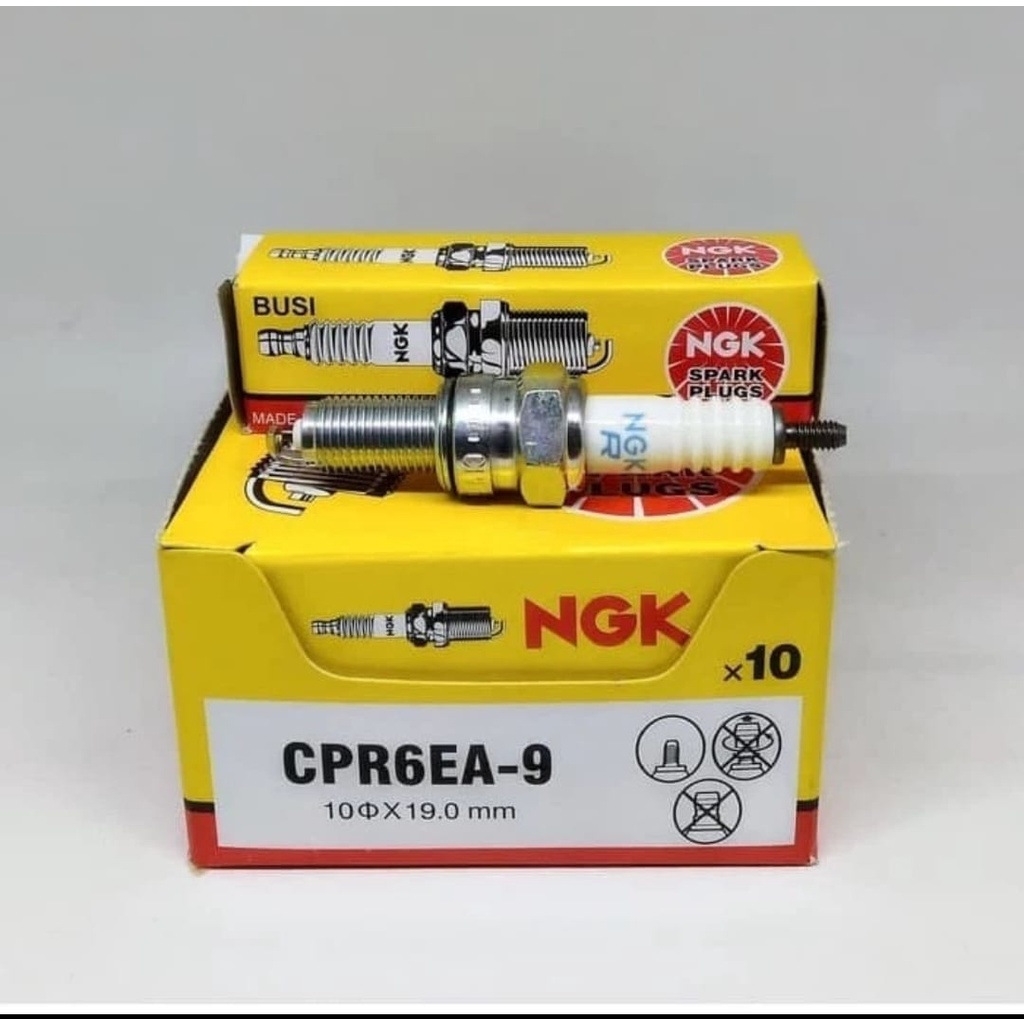 BUSI MOTOR NGK CPR6EA-9 UTK MOTOR KARISMA, SUPRA FIT NEW SUPRA X 125, JUPITER MX NEW VIXION OLD NEW SEMUA BEAT VARIO