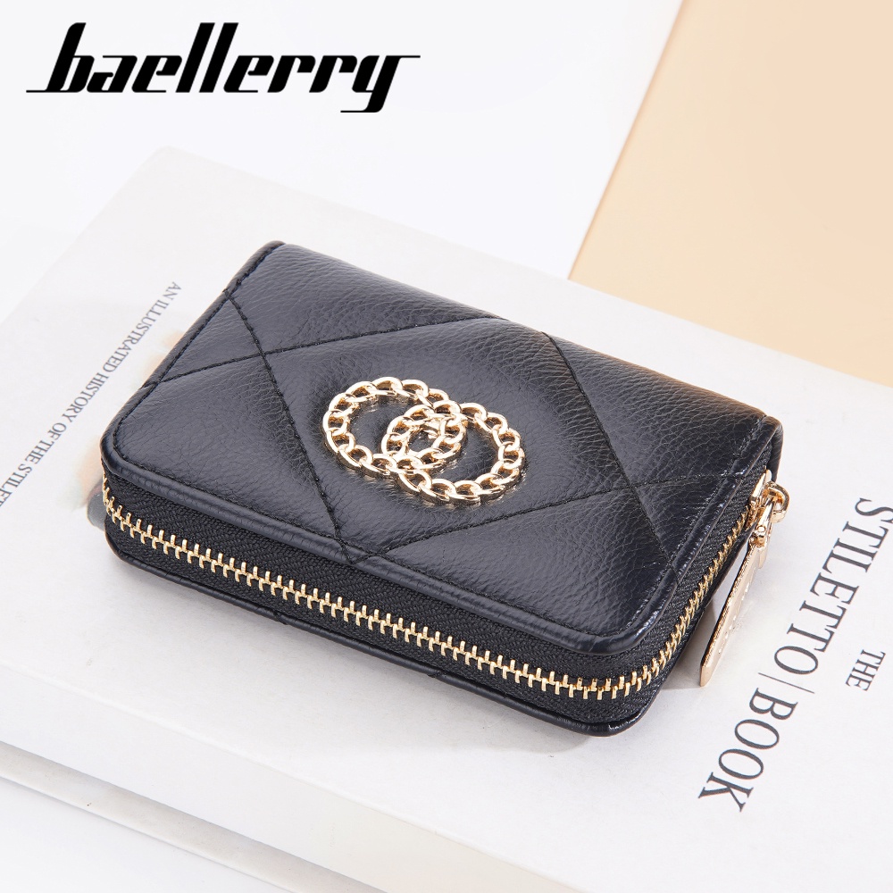 BAELLERRY N2383 Dompet Wanita Kecil Dompet Kartu Kulit PU Leather Premium WATCHKITE WKOS