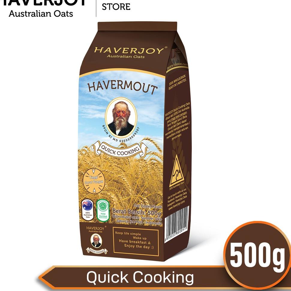 

PRODUK KEREN Z850 Haverjoy Quick Cooking Oats 500g ツ