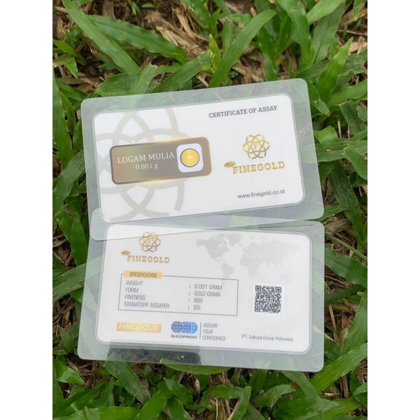 fine gold 0.001 gram gift series Emas mini