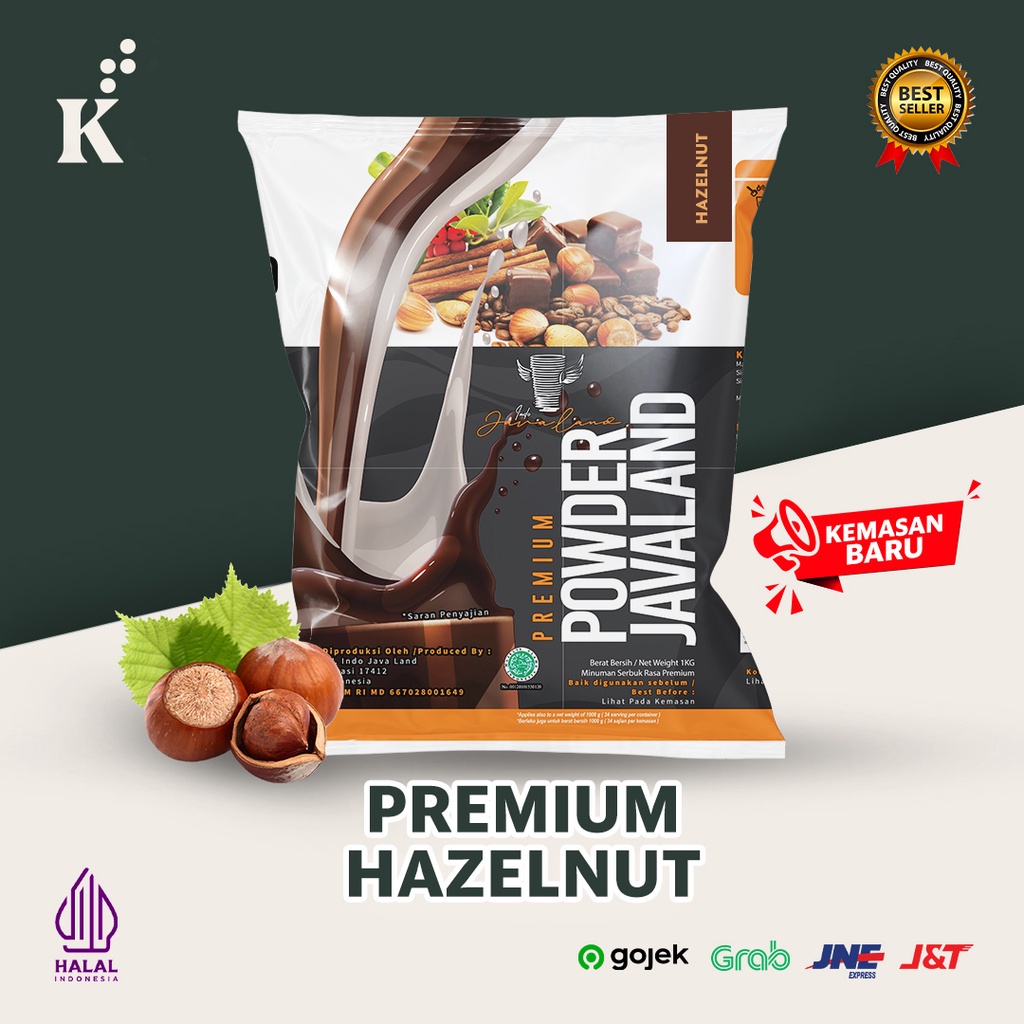 Bubuk Minuman Premium Hazelnut Javaland Grande 1kg