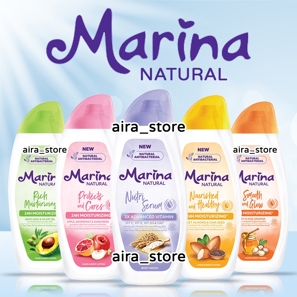 Marina Natural - Hand &amp; Body Lotion - 95ml | 475ml