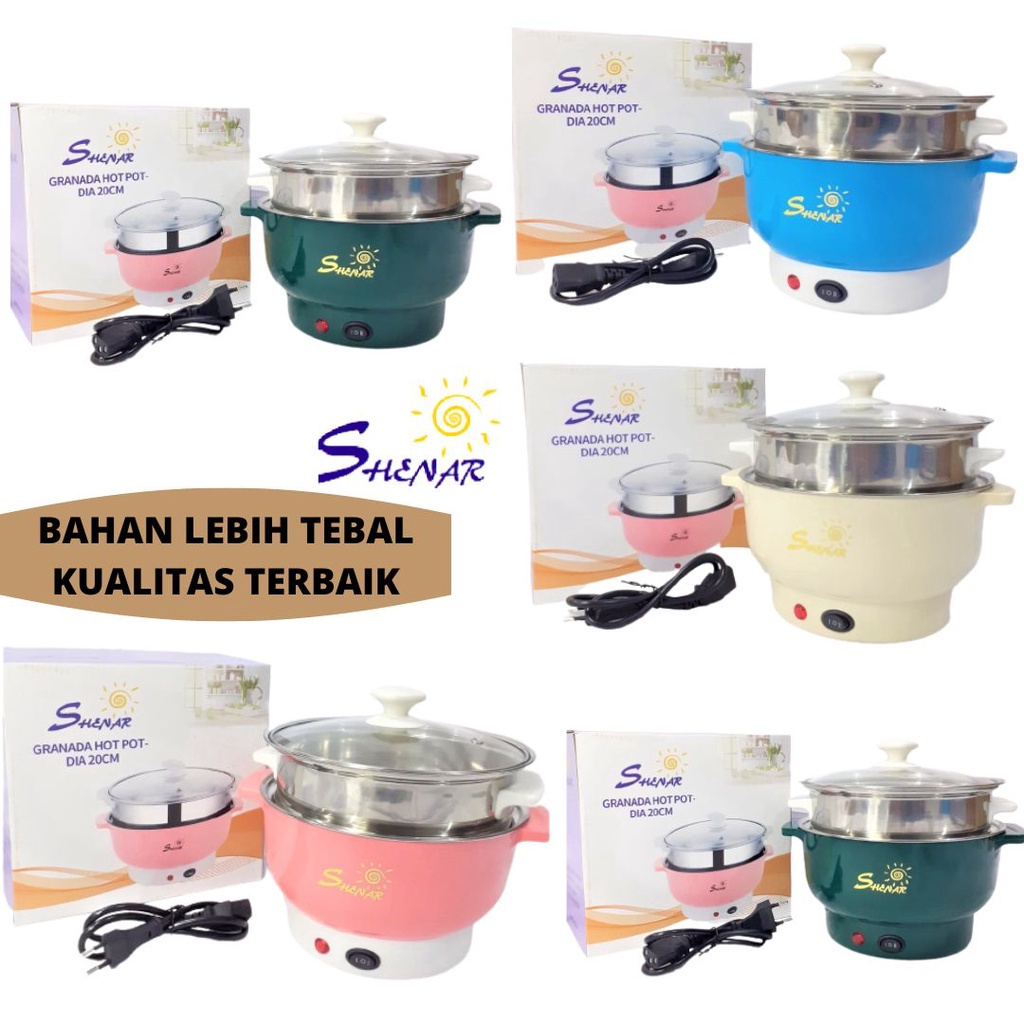 Panci Listrik Granada - PANCI LISTRIK FREE KUKUSAN LAPISAN STAINLESS STEEL