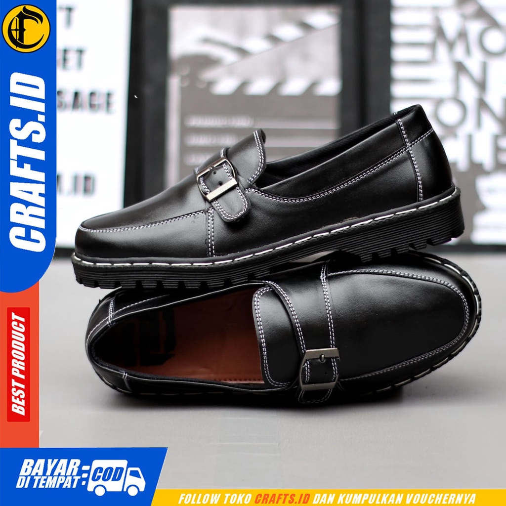 CRAFTS yngwi - Sepatu Formal Docmart Pantofel Casual  Kerja Pria