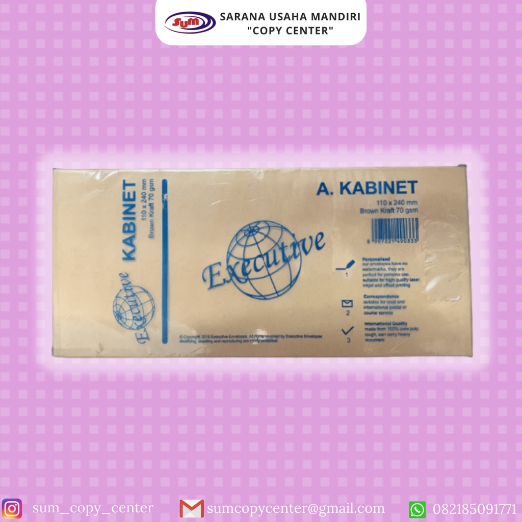 

Amplop Kabinet Executive 110