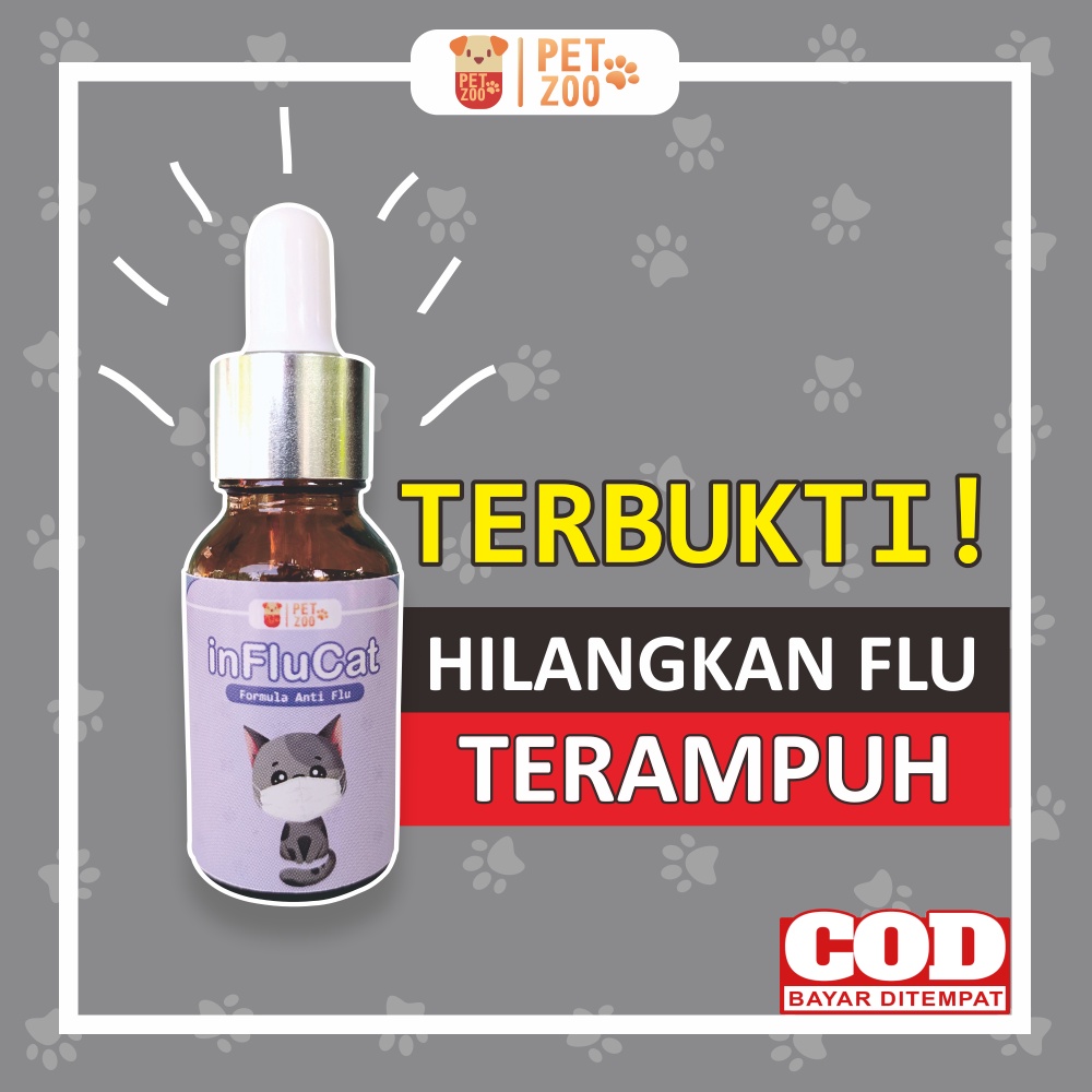 INFLUCAT Obat Pilek Kucing Obat Flu Kucing Ampuh Flucat Doxy Cat Stop Flu Cat Obat Batuk Kucing Obat Flu Batuk Demam Kucing Coldy Cat Obat Bersin dan Pilek Kucing Obat Kucing Ingusan