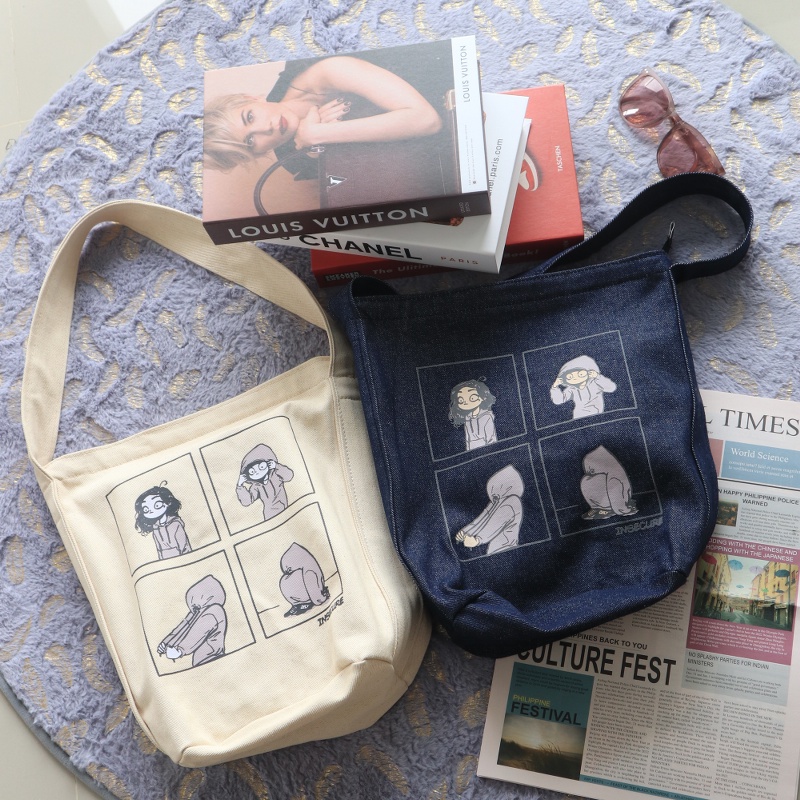 SPNB Tote bag Resleting Kuliah Pria Wanita Bucket Insecure