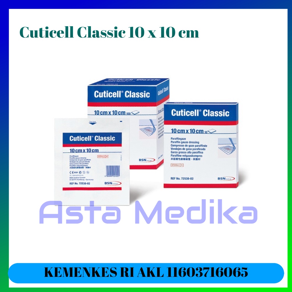 Cuticell Classic 10 x 10cm BSN Plester Luka BSN Plester Perawatan Luka BSN Peralatan P3K