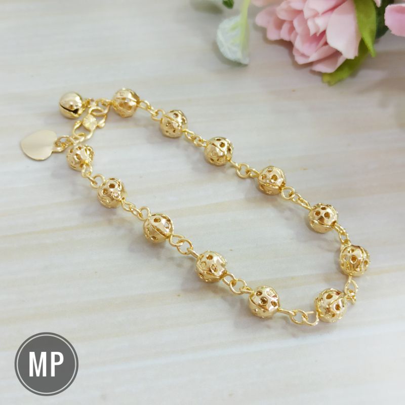 Gelang bola Karawang warna Emas 24K G08249