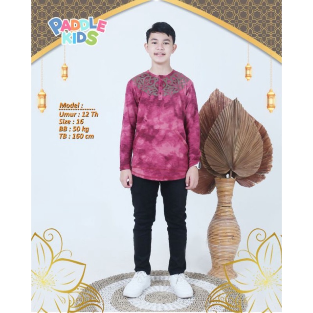 KURTA PADDLE BOY SLUB KATUN KURTA PADDLEKIDS SIZE 8-16t nablfashion