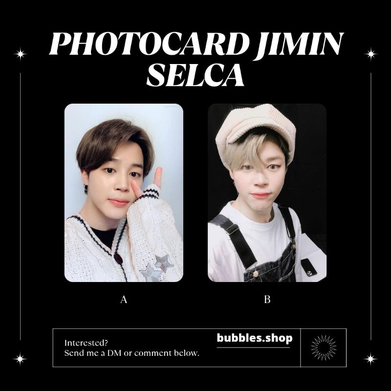 PHOTOCARD UNOFFICIAL JIMIN BTS SELCA