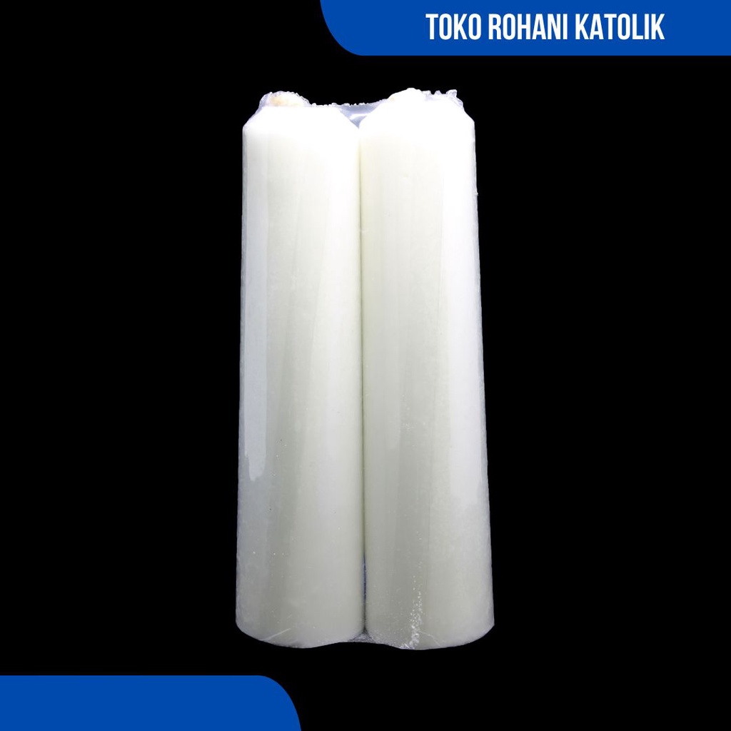 LILIN ALTAR POLOS 20-24 CM / LILIN DOA KATOLIK / LILIN BESAR / LILIN MISA