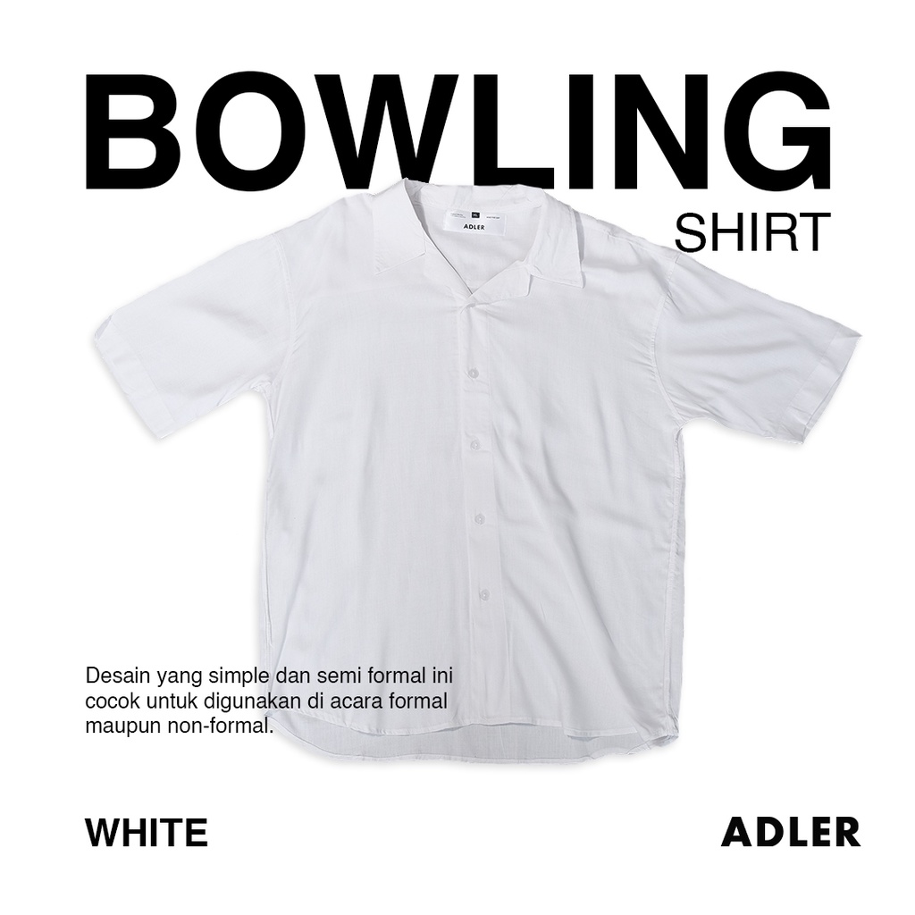 ADLER Bowling Shirt White