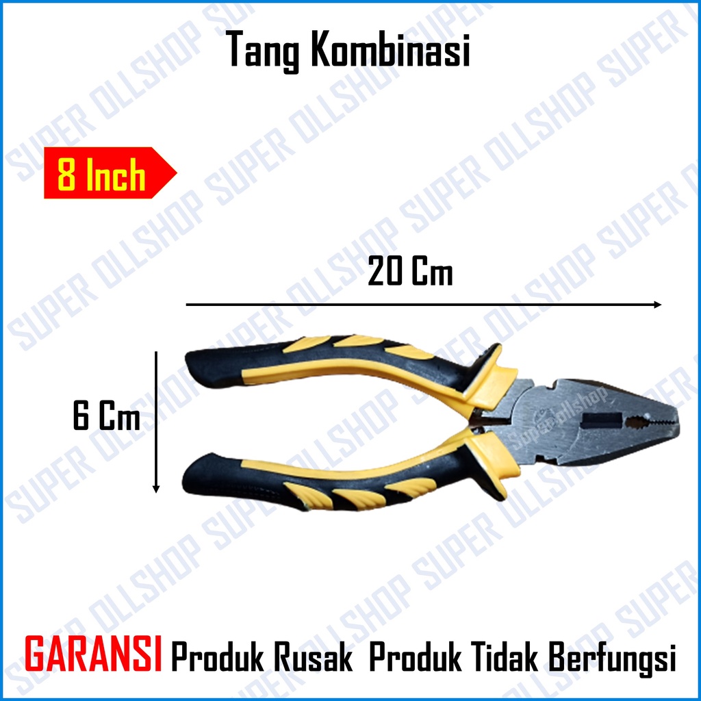 Tang Kombinasi Tersedia Ukuran 6 Inch 7 Inch &amp; 8 Inch BLISTER RRT/ Tang Combination Pliers Serbaguna 6&quot; 7 &amp; 8 INCH