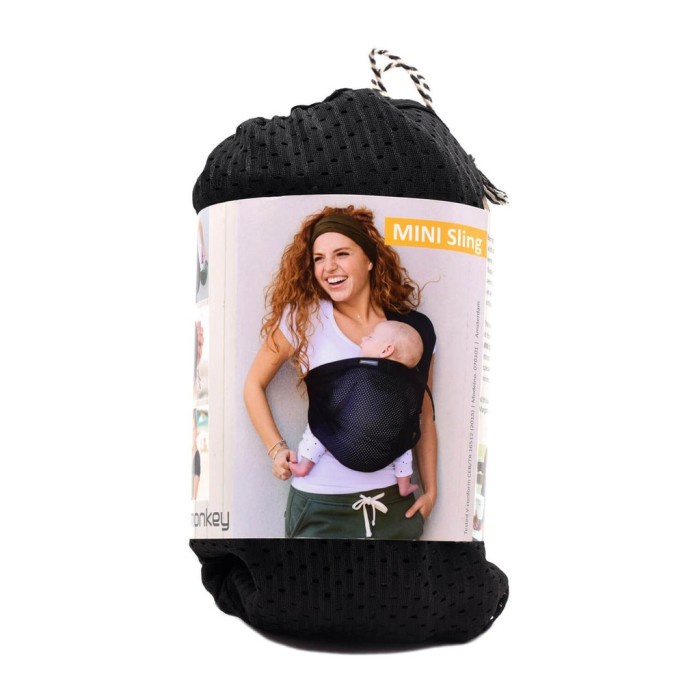Promo Mini Monkey Mini Sling - Gendongan bayi Sling Mini Monkey - Black Diskon
