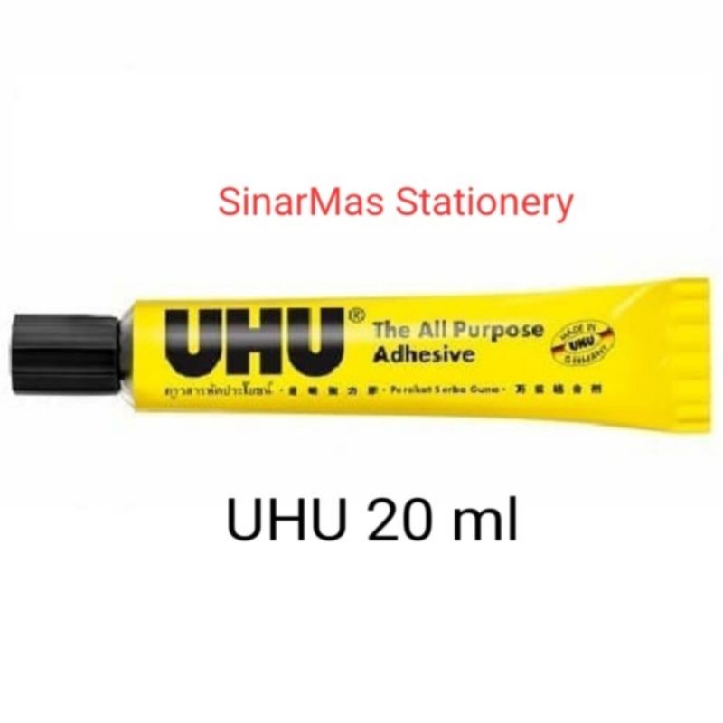 

Lem UHU 20 ml Perekat Serbaguna - UHU The All Purpose Adhesive 20 - Lem UHU Sedang 20 ml - Lem Cair UHU 20 ml