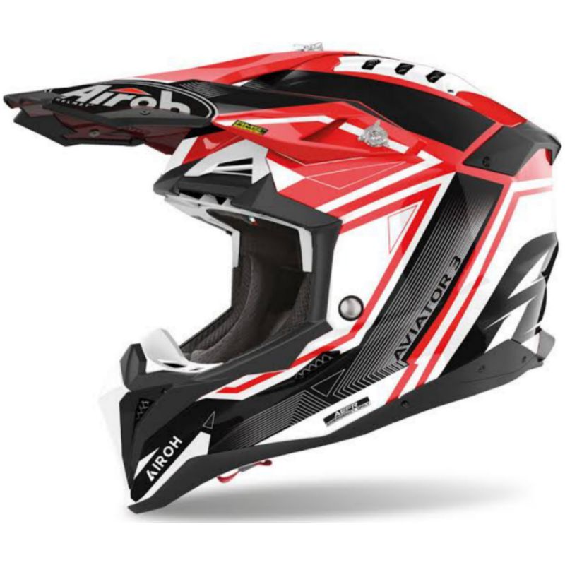 AIROH AVIATOR 3 LEAGUE RED GLOSS 2023 ORIGINAL