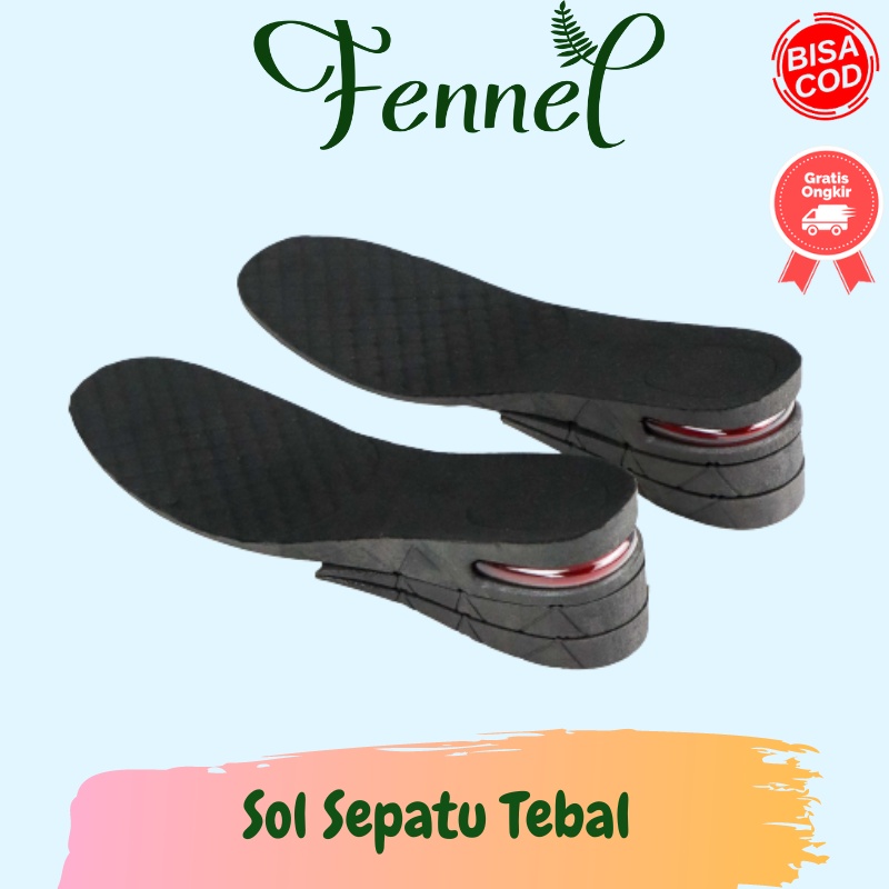 Sol Insole Sepatu Tebal dengan Sistem Aliran Udara C-728